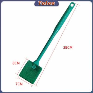 Aquarium Cleaning Brush Plastic Sponge Scraper Glass Algae Cleaner Long Handle Double Side Fish Tank Cleaning Tool