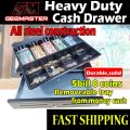 Cash Drawer 5 Compartment 8 Coins Cash Drawer Box Cash Drawer Box POS System With 5 Bill 8 Coin Tray. 