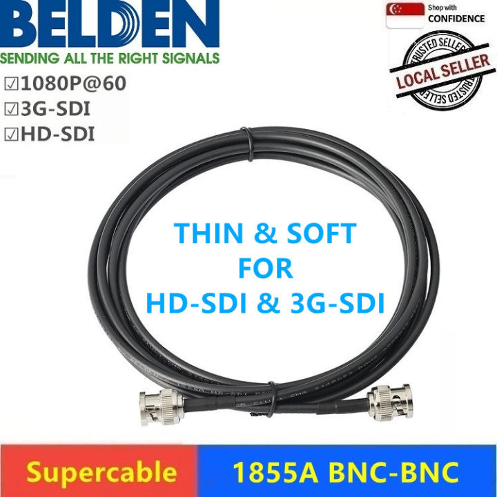 Belden BNC SDI cable HD SDI 3G SDI high definition coaxial cable 75 Ohm ...