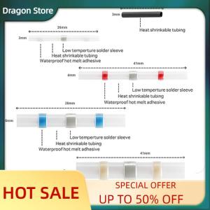 Dragon 800Pcs Solder Seal Wire Connectors Kit Heat Shrink Butt Electrical Wire Terminal