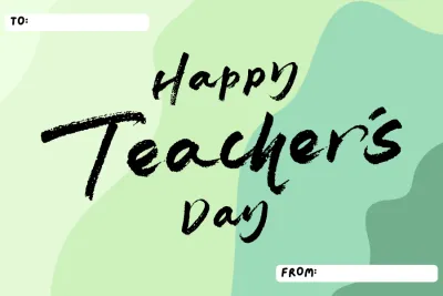 Happy Teacher’s Day Greeting Tag Card – 10 pcs per pack