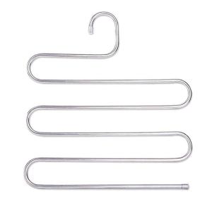 5 Layer Metal Hanger S-Type Hanger Organizer Multilayer Stainless Steel Pants & Clothes Hanger