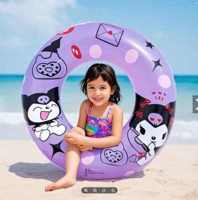 Kuromi cartoon inflatable swimming ring lifebuoy armpit swimming ring 60CM/70CM/80CM lucky2