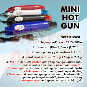 Mini Heat / Hot Air Gun - Alat Pemanas Portable Multifungsi