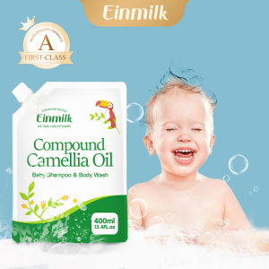 [Einmilk] Camellia Oil Baby Gentle Wash And Shampoo With Glycerin Head To Toe 2 In 1 480ml BSW210