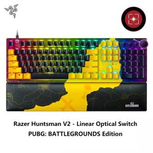 Bàn phím có dây Razer Huntsman V2-Optical Gaming Keyboard-PUBG: Battlegrounds Edition (Linear Optical Switch)_Mới hàng chính hãng