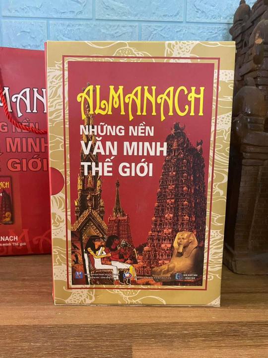 Sách - Almanach những nền văn minh thế giới (Ấn bản mới nhất) gồm Sách + hộp và túi kèm theo
