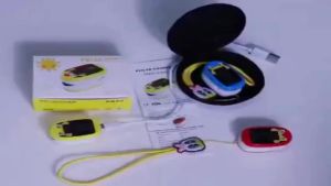 Rechargeable Oximeter For Children With Clear LED Display Accurate Blood Oxygen And Pulse Monitor