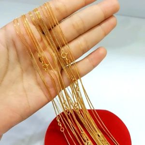 Kalung Perak Asli Silver 925 Lapis Emas Model Itali - Perhiasan Perak Wanita/Model Emas