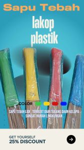 Sapu tebah lakop plastik
