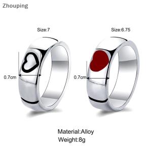 【ZP】 Cute Jewerry Màu Đen Và Trắng Vài Nhẫn Đặt Đơn Giản Dễ Thương Ngón Tay Nhẫn Cho Phụ Nữ Phụ Kiện Thời Trang Đồ Trang Sức