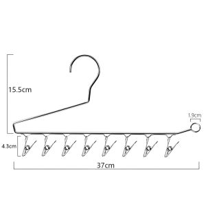 Stainless Steel Multi-Function Pants Hanger / Dormitory Household Storage Drying Z-Shaped Pants Socks Penyangkut Seluar