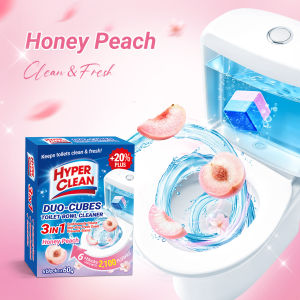 HYPER CLEAN Duo-Cubes Toilet Cleaner Tablet | Auto Toilet Bowl Cleaner | Fragrance Deodorizer [ EACH up to 350 flushes ]