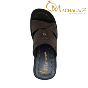 Sandal Casual Pria / Sendal Bahan Kulit - Ukuran Besar Jumbo BIG SIZE 44 45 46 47 48 - Cokelat