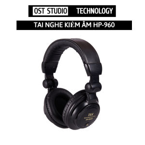 Tai Nghe Kiểm Âm Chuyên Nghiệp ISK HP960. Tai Nghe HP960 Phiên Bản Mới Nhất Thiết Kế Cực Đẹp. Dây Dài Độ Bền Cao
