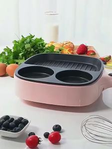 LZD  Activity 110V Multi-Function Breakfast Maker Household Oven Sausage Electric Roaster Pan Egg Steak Omelette Non-Stick Pan