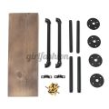 Kệ gắn tường 1 tầng để sách bằng gỗ MDF phối khung kiểu ống nước decor trang trí nhà và quán Cafe.