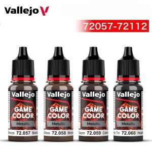 Vallejo Game 17ML Professional Model Paint Acrylic Pigment DIY Handcraft Game Figure Military Model Coloring Paint 72052-72118