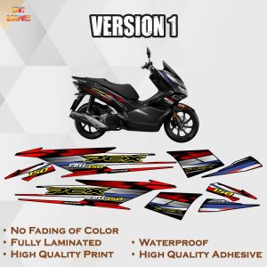 HONDA PCX 150 (THAI LIMITED EDITION) STOCK DECALS (WATERPROOF LAMINATED FADE PROOF)