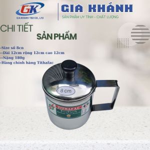 ca inox ca inox có nắp ca inox có quai Ca Inox 430 TITHAFAC có nắp và quai nhiều kích cỡ