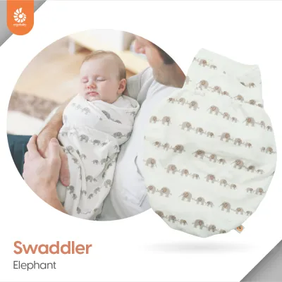 Ergobaby Swaddler ผ้าห่อตัวทารกกันสะดุ้ง ออกแบบตามหลักสรีระศาสตร์ ช่วยประคองสะโพกและขาให้เติบโตสมวัย เนื้อผ้านุ่มระบายอากาศดี ให้ลูกน้อยหลับสนิทอุ่นสบายเหมือนอยู่ในครรภ์แม่