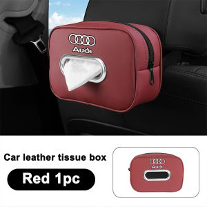 Tương thích với Audi A1 A3 8P 2.11gal A4 A5 B6 B7 A6 A7 C5 C6 4F Q3 Q5 Q7 Q8 TT S3 S4 S6 RS xe ghế sau mới treo xe Hộp đựng khăn giấy cao cấp Hộp chứa đồ trên xe hơi Khăn ăn Túi đựng khăn giấy Phụ Kiện Xe Hơi