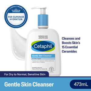 Cetaphil Gentle Skin Cleanser 500ml For Sensitive Skin Non-Drying Facial Wash And Paraben Free