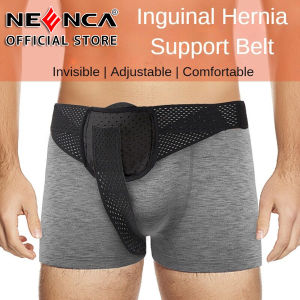 NEENCA Hernia Belts for Men & Women. Femoral Umbilical Inguinal Hernia Belt. Groin Brace Truss Support Guard With Removable Compression Pad. Comfortable Adjustable Waist Strap Hernia Guard Black