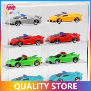 [Eleanor] 1 Piece Dustproof Car Non Punching Adhesive Wall Transparent Storage Box 1:64 Acrylic Car Display Box For Car Model Toy Cabinet Rack