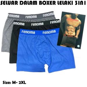 Men Boxer Innerwear Seluar Boxer Lelaki Men Underwear