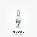Pandora Blue Scaled Fish Dangle Charm. 