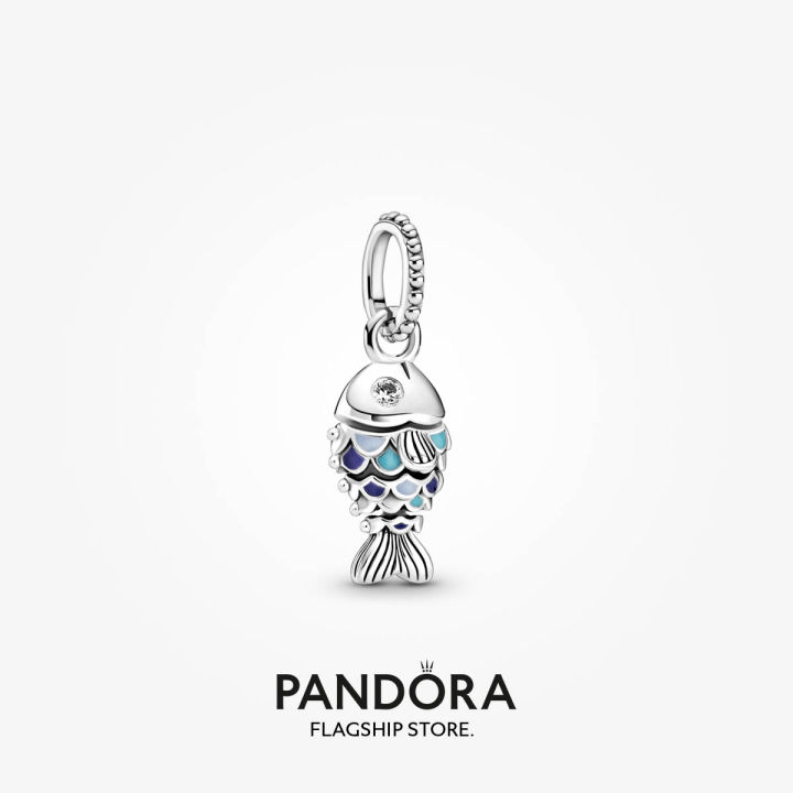 Pandora Blue Scaled Fish Dangle Charm