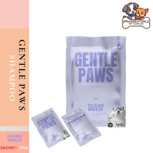 Gentle Paws Natural Organic Sachet Pack Tear Free Plant Based Pet Shampoo Dog and Cat 15ml