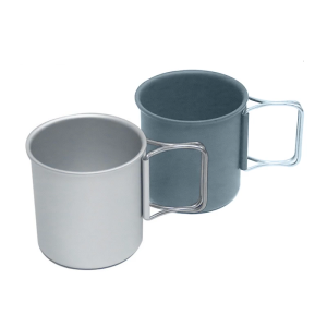 Độ bền nhôm hợp kim cup du lịch tay ủ cà phê cup leo Cup cho cắm trại đi bộ đường dài và dã ngoại