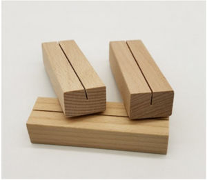 ที่เสียบนามบัตร ที่เสียบการ์ด ป้ายบนโต๊ะอาหาร ป้ายนามบัตร ทำจากไม้บีชเกรดดี ไม้ใหม่