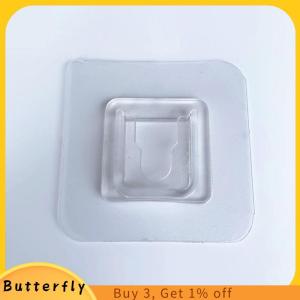 Butterfly ตะขอแขวนผนังทนทาน1ชิ้นตะขอแขวนผนังไม่มีเครื่องหมายเส้นใยวิสคอสคุณสมบัติหลากหลายสามารถเลือกแขวนหัวเข็มขัดติดผนังได้