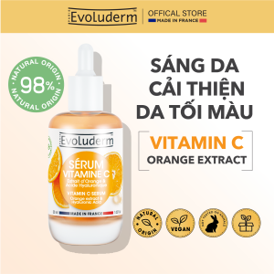 Tinh chất Serum Vitamin C Evoluderm giúp sáng da mờ thâm dưỡng da mịn màng tươi sáng 30ml