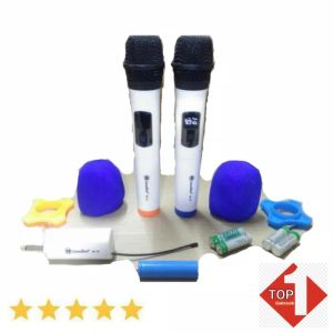 G24 100% original soundbest dobel mic wireless receiver cas casan mik microphone mikrophone wireles