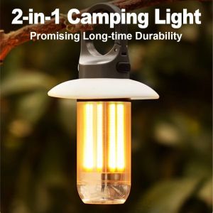 WFYW USB Rechargeable Flashlight Super Bright Portable LED Camping Lantern Multifunctional 5 Modes Hanging Lamp Camping