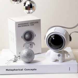 พัดลมตั้งโต๊ะ ขนาดเล็ก แบบพกพา ชาร์จ Usb ลายนักบินอวกาศ แต่งกลิตเตอร์ สําหรับเด็กนักเรียน 6060