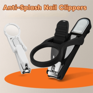 GUAIP Stainless Steel Nail Clipper with Magnifying Glass Creative Multifunctional Anti-splash Nail Clipper Beauty Manicure Tool Magnifier Nail Cutting Pliers For Elderly