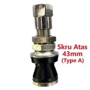 Motor Tyre Tubeless Valve Aluminium Kepala Angin Kereta Valve Tayar Kereta Motor Tubeless Tyre Valve Tiub