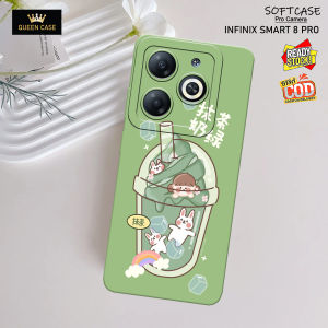 Case Infinix Smart 8 / 8 Pro / 8 Plus / Itel P55 NFC 4G / Tecno Spark 20 / 20c / Spark Go 2024 Terbaru - Fashion Case BOBA - Casing  - Case Lentur & Tebal - Case Lucu  - Softcase - Hardcase - Aksesoris Handphone - Pelindung Hp - Case Murah - Silikon - Kes