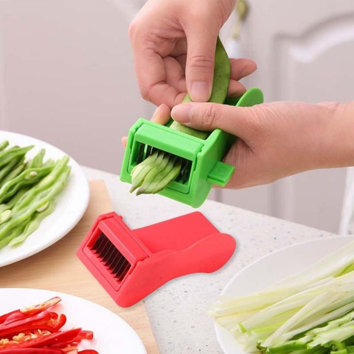 BAGUO Stainless Steel Green Bean Slicer Plastic Multifunction French ...