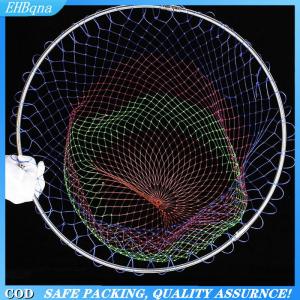 [COD] 1 Pcs Nylon Fishing Net Rhombus Mesh Hole Net Collapsible Fishing Tools 3 Sizes