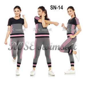 Baju Setelan Olahraga Senam Training Wanita Terbaru Terlaris Terkini dan Termurah