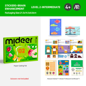 Mideer LETS PLAY WITH STICKERS Kids Educational Arts Crafts Development Gift Preschool Toy Set