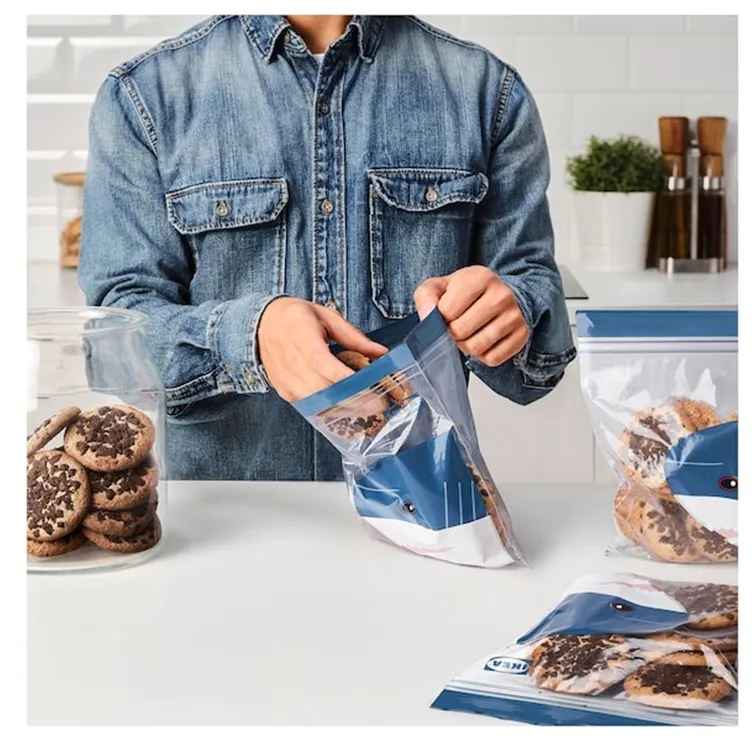 iKea zip bag resealable bag food Storage Bag Transparent Storage