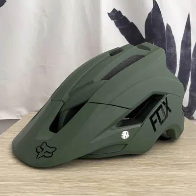 FOX MTB หมวกกันน็อคจักรยานเสือหมอบสำหรับผู้ชายและผู้หญิงหมวกกันน็อคจักรยานเสือภูเขาหมวกกันน็อกขี่จักรยานกลางแจ้ง58-62ซม. สำหรับผู้ชายและผู้หญิง
