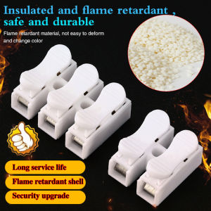 【Wire Essentials】Push Type Quick Terminal Wire Connector Quick Connector Downlight Post Buttress Clips Snap Snap Clips Clip按压式接线端口